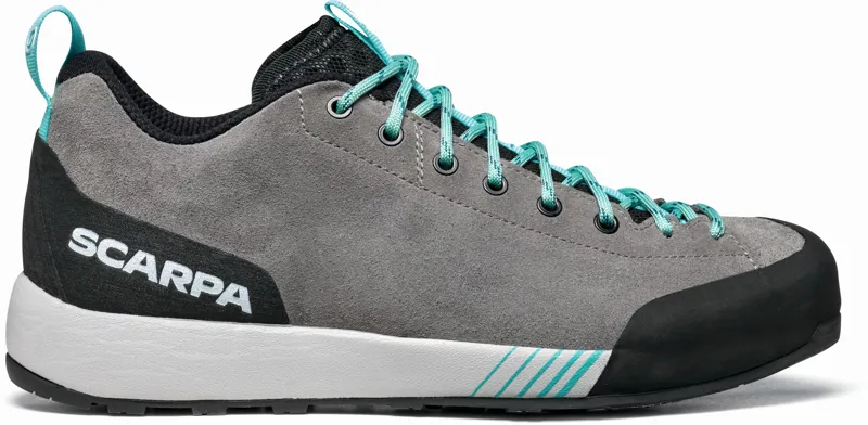 Scarpa Womens Gecko Shoes - Midgray-Aqua-1